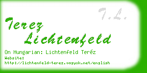 terez lichtenfeld business card